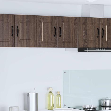 Küchenschrank mit Tür 2 pcs Braun Eichen-Optik 30 x 31 x 40 cm