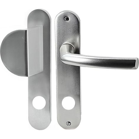 Paire de poignées plaques aluminium 234 mm béquille aileron sans clés trou 20 mm Bricard (1/5)