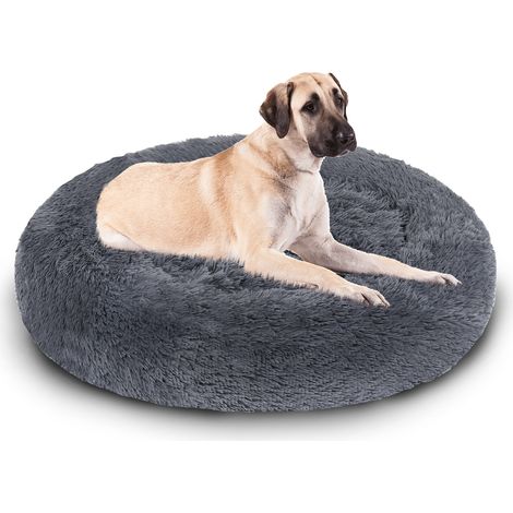 Randaco Hundebett Hundebetten Waschbares Hundekissen Weiches Schlafplatz Katzenbett dunkelgrau 60cm (1/5)