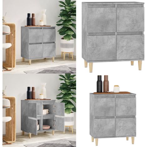 Sideboard Betongrau 60x35x70 cm Holzwerkstoff - Schreibtisch - Wohnzimmermöbel - Sideboard - Regal - Grau - Home & Living (1/5)