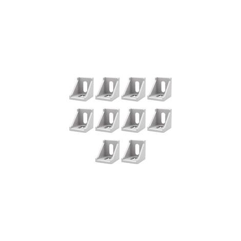 (40 x 40 10 pièces) Angle de fixation Angle d'angle, matériel de fixation en aluminium Fixation d'angle Profilé en aluminium (1/5)