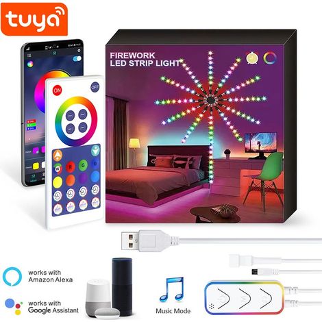 Tuya Fuochi d'Artificio da 120 Led Smart WiFi RGBIC (1/5)