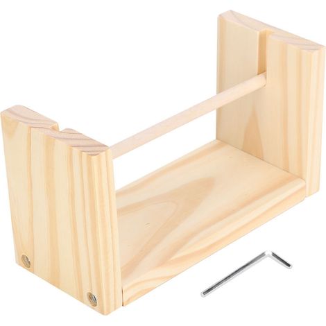 Porte-bobine en bois artisanal français pour fil, corde et accessoires de tissage, 24 cm (1/5)