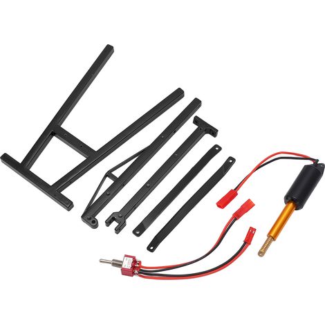 Support de grue pour moteur RC, cric universel pour voitures miniatures électriques à l'échelle 1/8 et 1/10 (noir) (1/5)