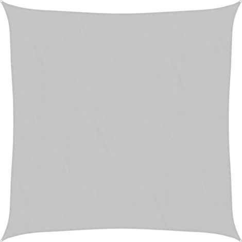 Voile d'ombrage  Voile de parasol gris clair 3x3 m 100% polyester oxford