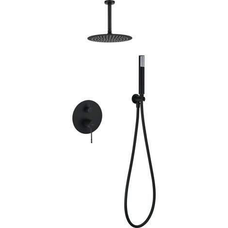 Set doccia incasso monocomando Palau finitura nero opaco [ IMEX® ]