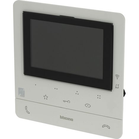 Bticino – Poste intérieur vidéo couleur 100x connecté – Boucle inductive – Pour installation en intérieur – Compatible avec câblage standard (1/6)