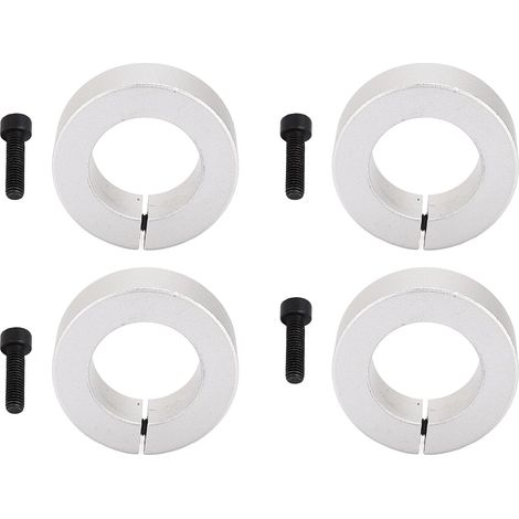 4 Uds Collier D'arbre Fendu en aluminio 1in/25mm Collier de Verrouillage D'arbre para puertas de garaje de tractor de pelouse (1/5)