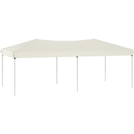 Tente de réception pliable Crème 3x6 m