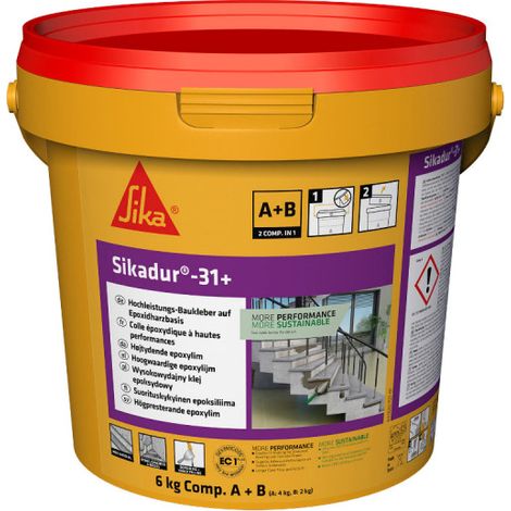 Adhésif Structural Pour Le Collage Et La Réparation De Béton Sikadur-31 - Gris 6 kg