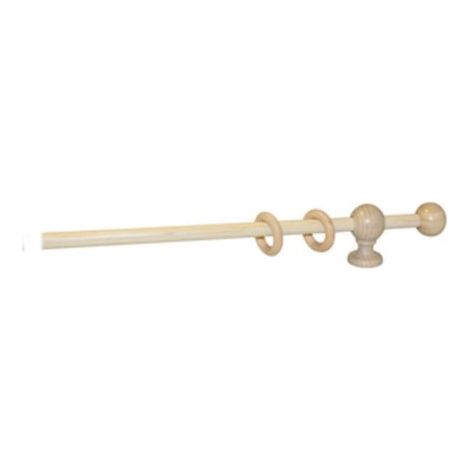 BASTONE LEGNO A STRAPPO D 23 NATUR. 160CM C/SUPP.