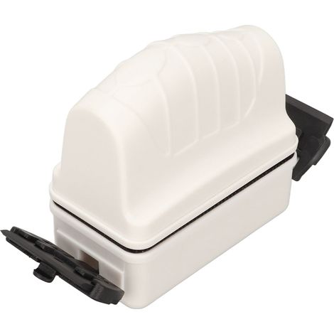 Brosse magnétique double lame pour aquarium, 4 fois plus puissante, à ventouse magnétique, grattoir à algues flottant pour verre, outil de nettoyage blanc (1/5)
