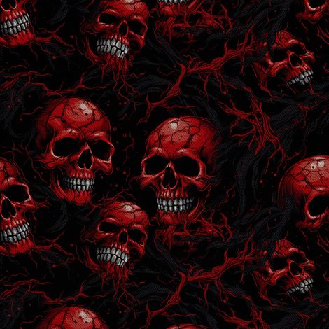 Tela Oxford decorativa para exteriores - Motivo de calavera I DX4024 (1/5)