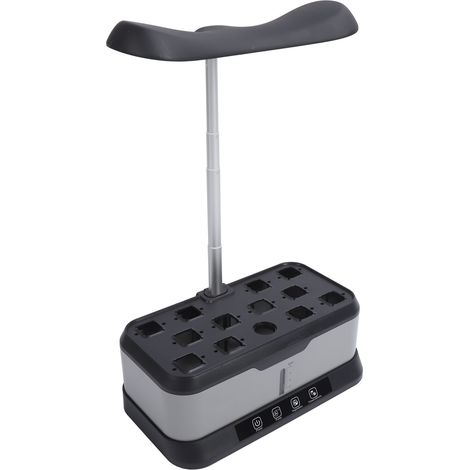 Système Culture Hydroponique 12 Pods Jardin Intérieur Lampe LED Croissance Kit Germination Plantes Cadeau Idéal Jardinage Femme Prise EU 100-240V Noir (1/5)