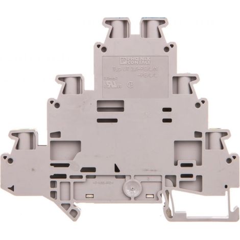 Conector de riel de 3 niveles 0,14-4 mm2 gris UT 2.5-PE/L/N 3214291
