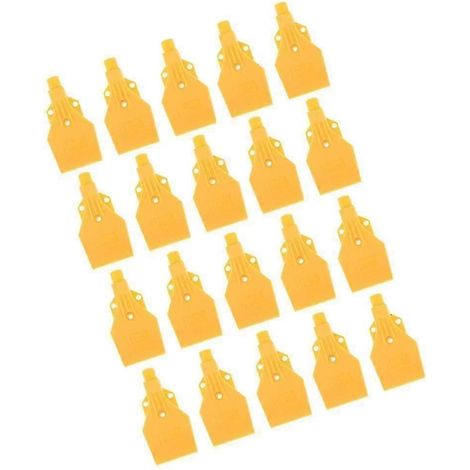 2024 20x Flat Wind Jet Air Blower Air Knife Nozzle Spray 3 Holes 1/4" Bspt Yellow (1/5)