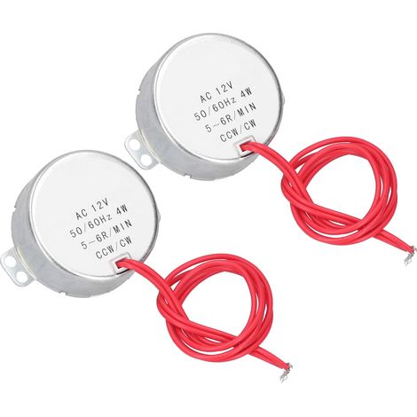 moteurs synchrones à courant alternatif CCW/CW pour micro-machines, accessoires pour machines-outils, 12 V CA, 5-6 tr/min, 4 W (1/5)