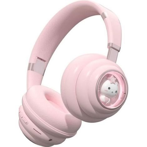 Bluetooth-Kopfhörer für Kinder mit RGB-Beleuchtung – faltbar, Geräuschunterdrückung, Pink (1/4)