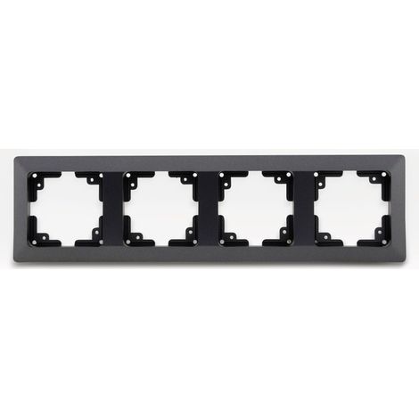Cadre de recouvrement MILOS 23054, 4 modules, dimensions intérieures 55x55 mm, anthracite