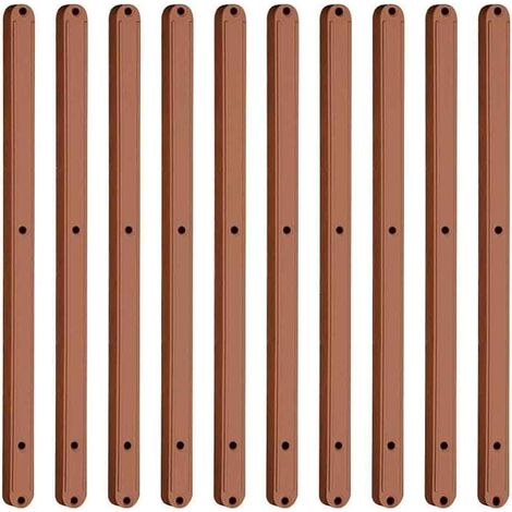 5 Paar Kunststoff-Schubladenschienen im Set Länge 298 mm Farbe Braun Für einen leisen und reibungslosen Schubladenlauf Einfach anzubringen (1/5)