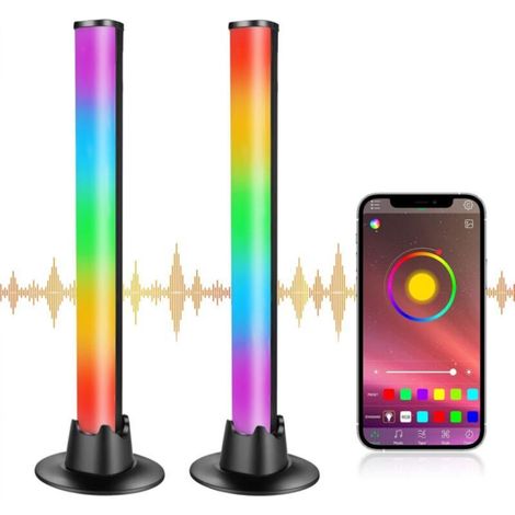 Ineasicer Smart LED Lampe, RGB Smart Lampe Bureau avec Effets D'éclairage Multiples, Gaming deco Lampe avec 10 Modes de Scène et Modes de Musique, Lumière D'ambiance pour TV, PC, Décoration de Chambre (1/5)