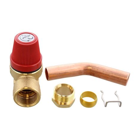 Baxi 720481601 Safety Pressure Relief Valve And Pipe