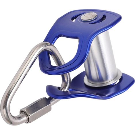 Petite poulie Glissière d'escalade en aluminium renforcée Poulie pour tyrolienne Pour Escalade Corde À Linge Drapeau Mât Maison Garage Plafond Camping Vélo Cargaison (1/5)