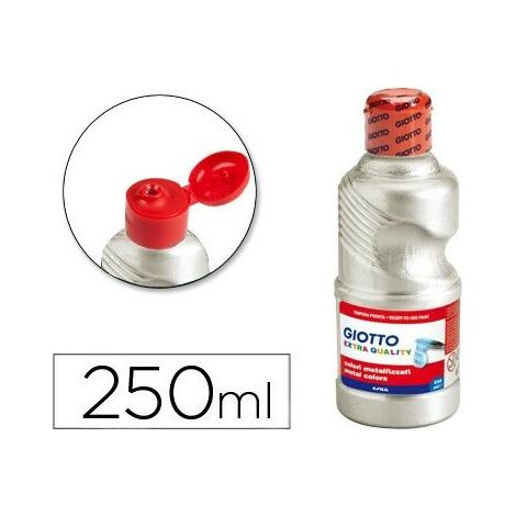 TEMPERA GIOTTO LIQ.METAL 250 ml PLATA