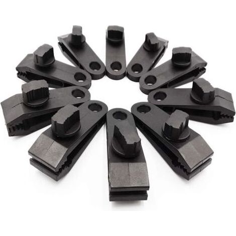 Confezione da 10 clip per teloni, dadi a farfalla resistenti – Clip di bloccaggio robuste per teloni, tende da sole, campeggio all'aperto, tende da sole per roulotte, coperture per auto, coperture per (1/5)