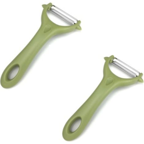 2 PCS Econome Legumes,Epluche Legume, Eplucheur lLegumes,Vegetable Peeler, Epelucheur Légume Spaghetti,Éplucheur,Eplucheur Pomme De terre,Potato Peeler,Pèle Légumes,Epucheur Legumes,Économe à Dents--v (1/5)