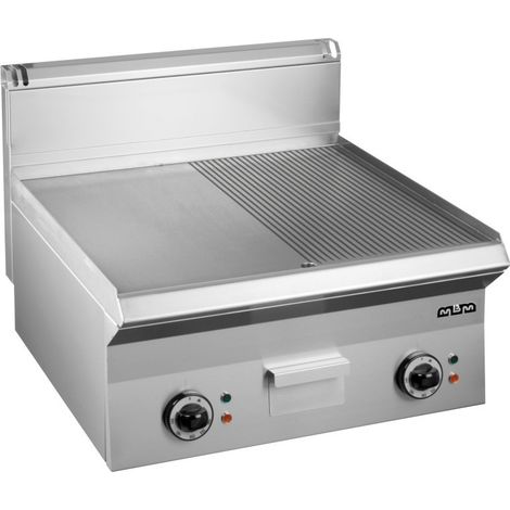 Plancha électrique - 60 cm - Plaque lisse-rainurée - Acier rectifié - EFT665LR SMART 650 - Arilex