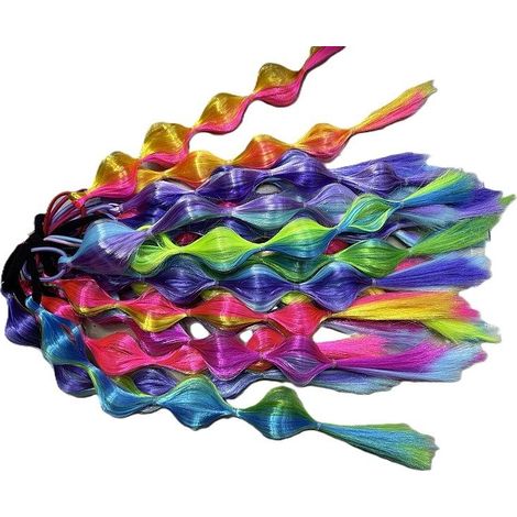 Mechones de cabello para trenzar, 40 cm, MIX