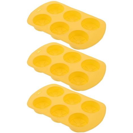 Moules en silicone pour la fabrication de bougies en forme de tranche de citron, jaune, 19 x 11,2 x 2,2 cm, loisirs créatifs, lot de 3. (1/5)