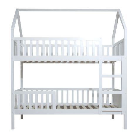 Letto a castello legno bianco 90x190/90x190cm