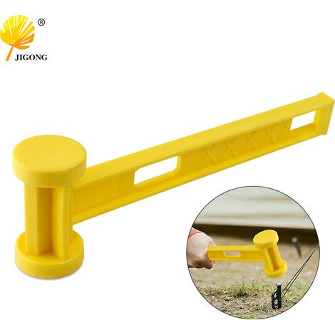 Marteau à clous de camping, arrache-clous, marteau en plastique, marteau à clous pour tente, arrache-clous, marteau à clous pour tente (1/5)