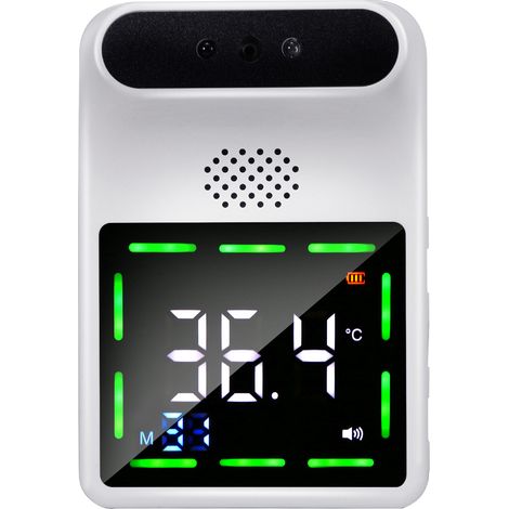Berührungsloses Infrarot-Thermometer, 11 Sprachen, 50 gespeicherte Daten, 2 Stromversorgungsoptionen, 3 Fixierungsmodi (°C/°F), Körper-/Objektmodus, Temperaturalarm, Temperaturkompensation, Sprachausg (1/5)