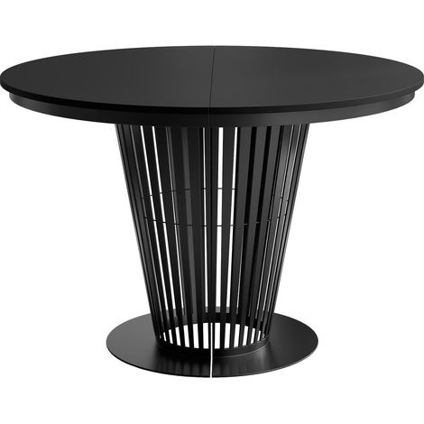 Mesa Oswego 179, Negro, 76x0x0cm, Alargamiento, Aglomerado laminado, Metal