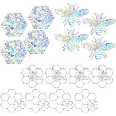 16 Autocollants Arc-en-Ciel Anti-Collision pour Fenêtres - Protection Oiseaux et Décoration Vitres (1/5)