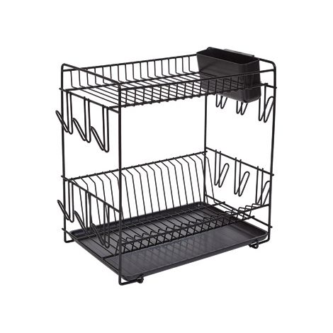 ESCURREPLATOS GRANDE NEGRO - 43X25X41,5