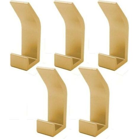 5-teiliges Haken-Set für Bad, Handtuchhaken, Wandhaken, Edelstahl, rostfrei, Haken für Bad, WC, Handtuchhalter, Küche, Büro