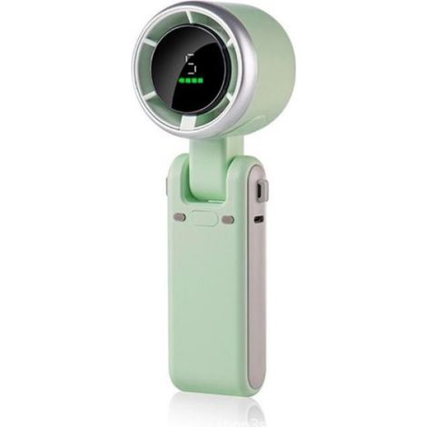 Ventilateur Portable - Turbo Pliable - 5 Vitesses - Batterie 3600 mAh - USB Rechargeable - Pour Bureau Cou Main - 1 Pièce (1/5)