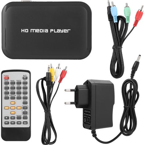 1080P Mini lecteur multimédia HDMI M3 HD lecteur de disque dur vidéo réseau EU 100-240V (1/5)