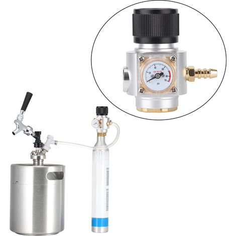 Kit de chargeur de CO2 en aluminium avec filetage TR21x4, accessoires pour le brassage de bières gazeuses (1/5)