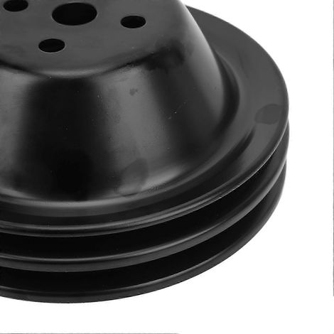 Poulie de pompe à eau courte SWP à double gorge, pièce de rechange compatible avec les moteurs SBC 262, 327 et 400 (F54). (1/5)