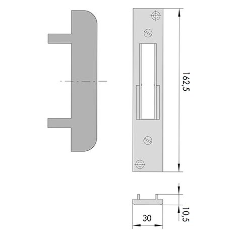 Contropiastra Serrature 06465-57-0 Cisa (1/3)