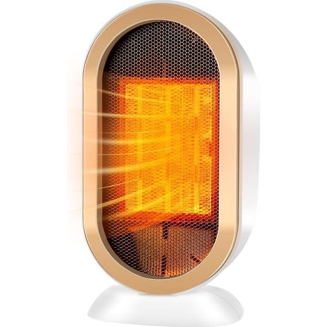 Chauffage d'appoint électrique 1200W avec Thermostat, Radiateur Salle de Bain IPX4 Étanche, Chauffage Portable Silencieux avec Protection Surchauffe et Anti-basculement pour Bureau Chambre Salon