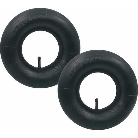2 pièces 4.10/3.50-4 Chambre à air Pneu TR-13 Valve Droite pour Diable, Chariot, Chariot à Main, Chariot de Jardin, Tondeuse à Gazon (1/4)