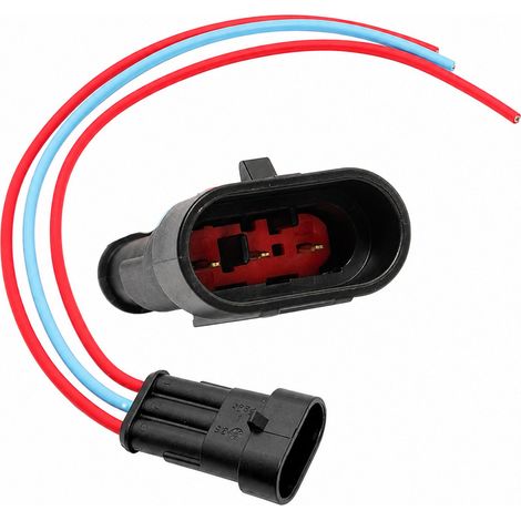 3-poliger Stecker, superdichte 1,5-mm-Buchse mit Kabeln und hermetischen Dichtungen (1/4)