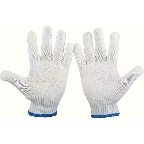 Lot de 5 Paires de Gants de Travail Épais et Résistants Confortables & Respirants, Polyester Durable, Lavables en Machine, Usa (1/4)