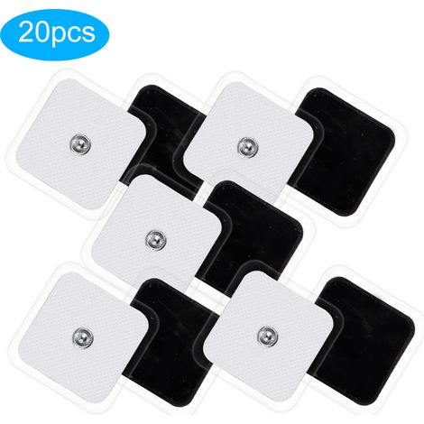 20 Pièces Électrodes de Massage 5x5cm pour Thérapie Physique, Patchs Adhésifs de Stimulation Musculaire (1/5)